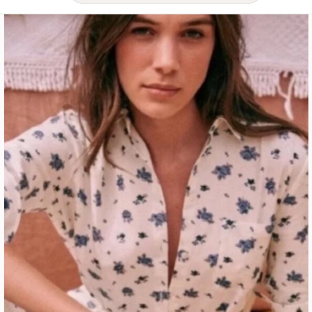 Sézane Tomboy shirt EUC size 40